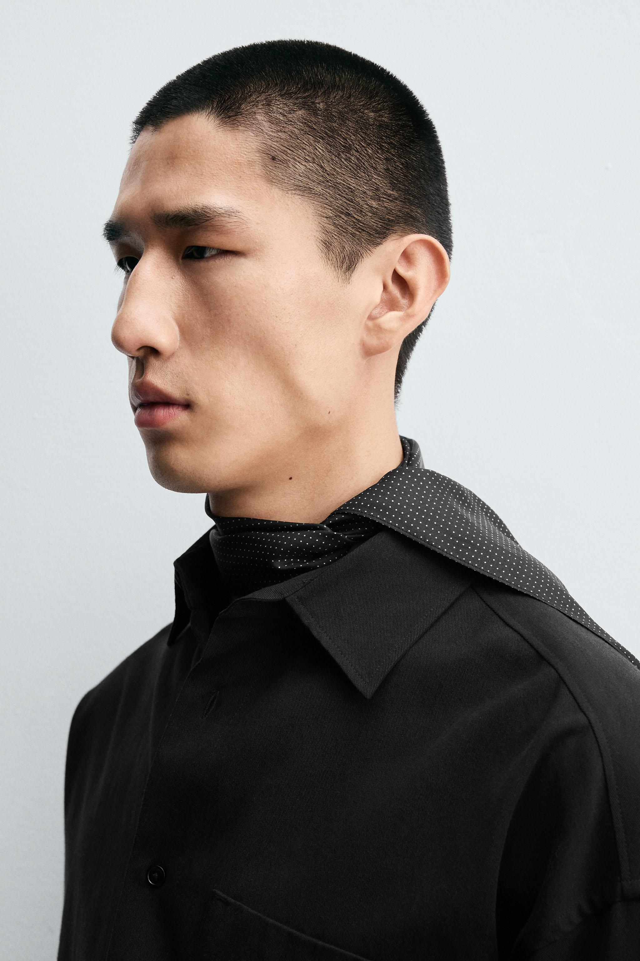 FOULARD 100 % SOIE À POIS